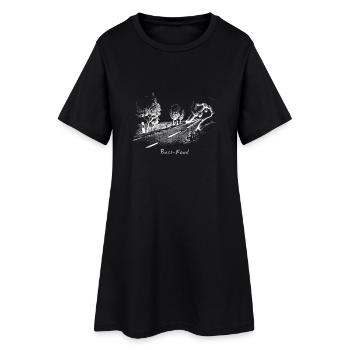 Road bass - Robe T-shirt Femme - noir - Devant