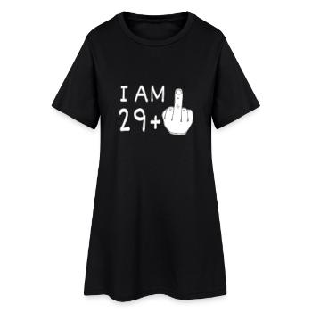 Finger - 30 ans drôle Présent - Robe T-shirt Femme - noir - Devant