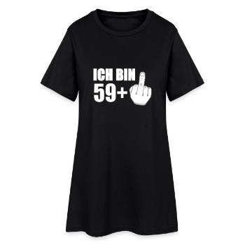 60 Years Funny Present - Finger - Frauen T-Shirt-Kleid - Schwarz - Vorne