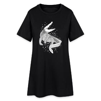 Crocodile - Robe T-shirt Femme - noir - Devant