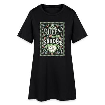 Retraité Jardinier de jardin - Robe T-shirt Femme - noir - Devant