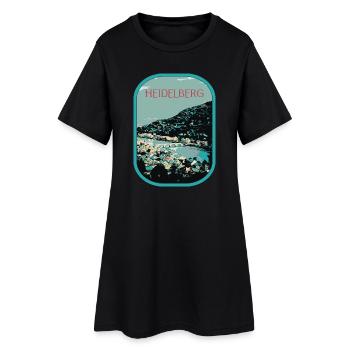Heidelberg: Mesmerizing View of the Neckar - Women’s T-Shirt Dress - black - Front