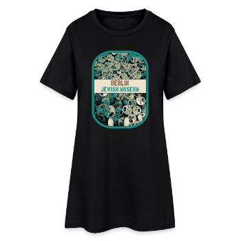 Détail captivant du Musée Juif, Berlin - Robe T-shirt Femme - noir - Devant
