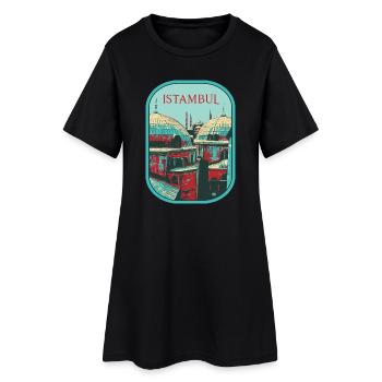 Majesté d'Istanbul: Mosquée sublime - Robe T-shirt Femme - noir - Devant