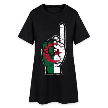 Drapeau de l’Algérie numéro 1 utilisé - Robe T-shirt Femme - noir - Devant