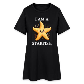 Costume d’étoile de mer Animal de mer Carnaval sous-marin - Robe T-shirt Femme - noir - Devant