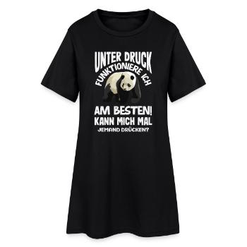 Je fonctionne mieux sous pression - Robe T-shirt Femme - noir - Devant