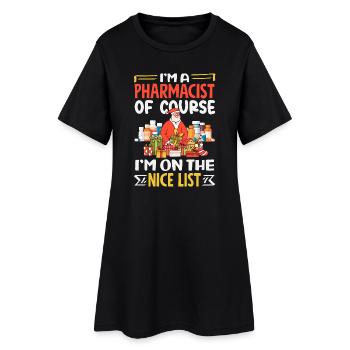 Apotheker Pharmazeutisch-technischer - Frauen T-Shirt-Kleid - Schwarz - Vorne