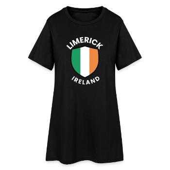 Drapeau irlandais de Limerick - Robe T-shirt Femme - noir - Devant