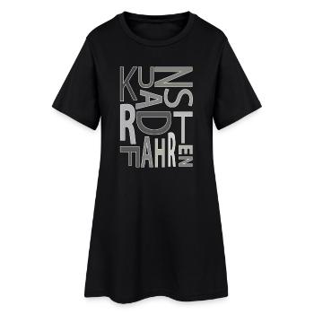 Kunstrad, Kunstradfahren, Hallenradsport - Frauen T-Shirt-Kleid - Schwarz - Vorne
