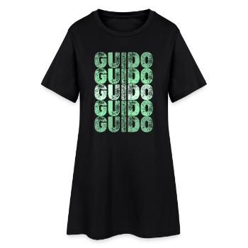Guido comme prénom - Robe T-shirt Femme - noir - Devant