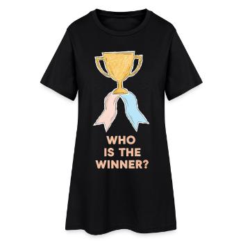 Révélation du sexe : qui est le gagnant de l’équipe rose - Robe T-shirt Femme - noir - Devant