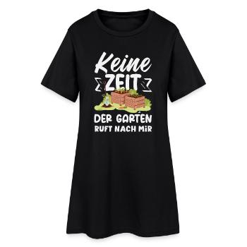 Garten Ruft Nach Mir - Frauen T-Shirt-Kleid - Schwarz - Vorne