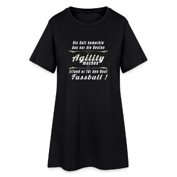 Agility für die Besten - Frauen T-Shirt-Kleid - Schwarz - Vorne