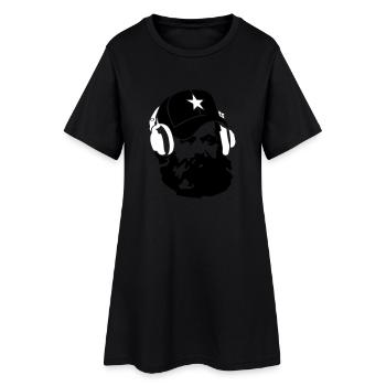 marx_star_ot - Robe T-shirt Femme - noir - Devant