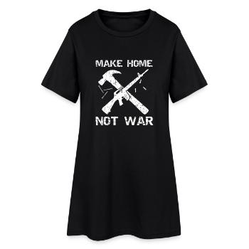 Maison construire marteau ongles déclaration cadeau - Robe T-shirt Femme - noir - Devant