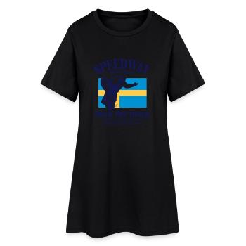 speedway - Sweden - Frauen T-Shirt-Kleid - Schwarz - Vorne