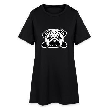 Carlin - Robe T-shirt Femme - noir - Devant