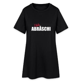 Abräschi - Frauen T-Shirt-Kleid - Schwarz - Vorne