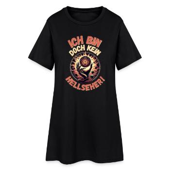 Kein Hellseher - Frauen T-Shirt-Kleid - Schwarz - Vorne