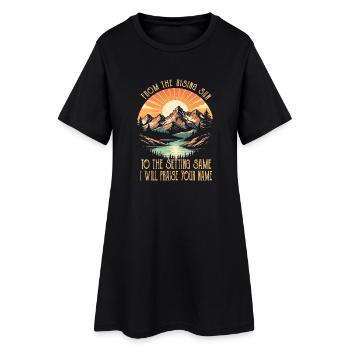 From The Risings Sun To The Setting Same Classic M - Women’s T-Shirt Dress - black - Front