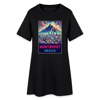 Monterrey Mexico Design - Women’s T-Shirt Dress - black - Front