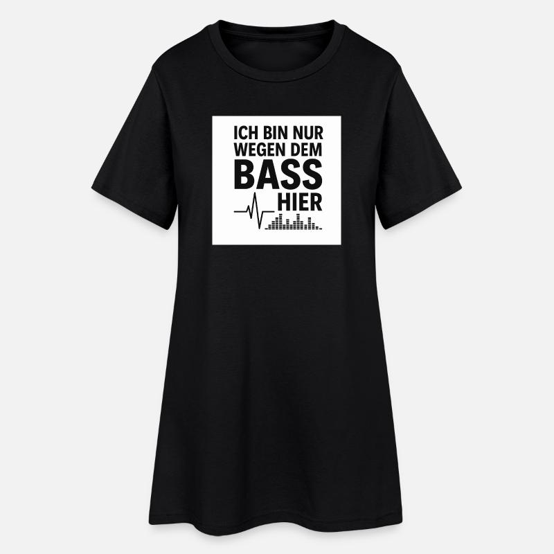 0A809AD4-E7DF-4CF1-9575-0EAF255C91D6 - Robe T-shirt Femme - noir