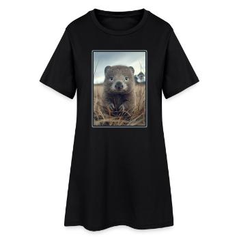 Wombats Wombat - Robe T-shirt Femme - noir - Devant