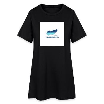 Lac de Constance paysage Logo Lakeshore - Robe T-shirt Femme - noir - Devant