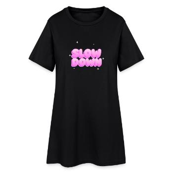 Slow down - Women’s T-Shirt Dress - black - Front