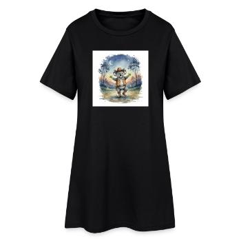 Mehni the cowboyKoala - Women’s T-Shirt Dress - black - Front