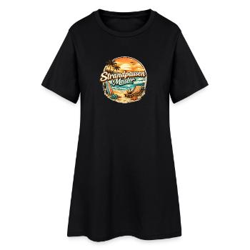 Beach Breaks Master Rétro - Robe T-shirt Femme - noir - Devant