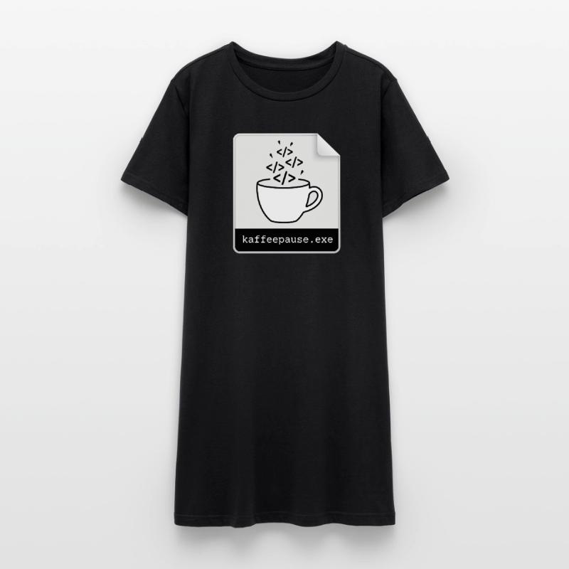 Kaffeepause.exe - IT Programmieren Informatik Code Frauen T-Shirt-Kleid