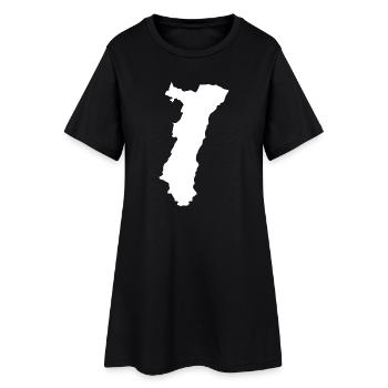 Alsace T-Shirt Humor Gift - Women’s T-Shirt Dress - black - Front