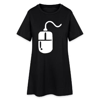 Retro_Vintage_80er_90er_Jahre_Maus_Computermaus - Women’s T-Shirt Dress - black - Front