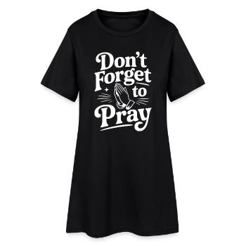 N’oubliez pas de prier - Robe T-shirt Femme - noir - Devant