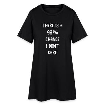 99 % se fichent de dire - Robe T-shirt Femme - noir - Devant