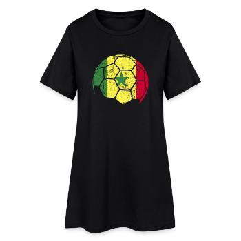 Sénégal Ballon de football Football - Robe T-shirt Femme - noir - Devant
