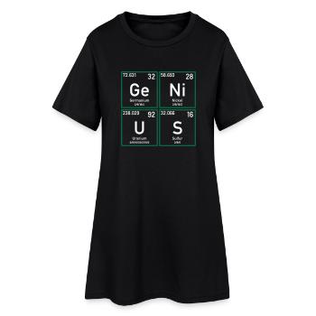 Genius transparent - Women’s T-Shirt Dress - black - Front
