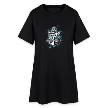 Veteranen! Veterans! US Navy! USA! - Frauen T-Shirt-Kleid - Schwarz - Vorne