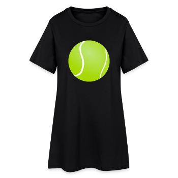 Balle de tennis - Robe T-shirt Femme - noir - Devant