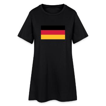 Allemagne Drapeau Noir Rouge Or - Robe T-shirt Femme - noir - Devant