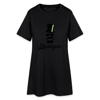 JGA Bräutigam Junggesellenabschied Ehe Hochzeit - Frauen T-Shirt-Kleid - Schwarz - Vorne
