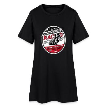 Speedway Racing_AAA - Frauen T-Shirt-Kleid - Schwarz - Vorne