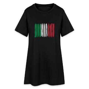 Roots home home love proud Italy png - Women’s T-Shirt Dress - black - Front
