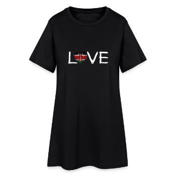 Liebe Heimat Wurzeln Home Stolz Land Kenia png - Frauen T-Shirt-Kleid - Schwarz - Vorne