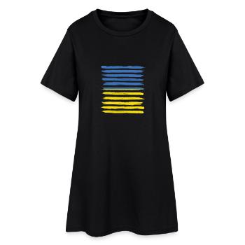 cadeau patrie racines fierté Ukraine - Robe T-shirt Femme - noir - Devant