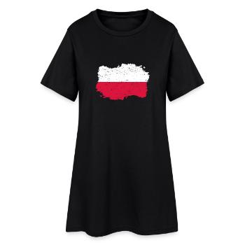 Roots pays drapeau POLOGNE polska pola - Robe T-shirt Femme - noir - Devant