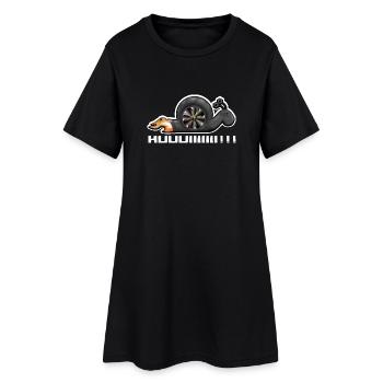 Turbocharger escargot Huuiiii - Robe T-shirt Femme - noir - Devant