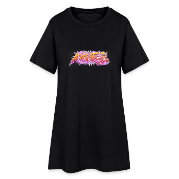 Pirates Graffiti - Robe T-shirt Femme - noir - Devant